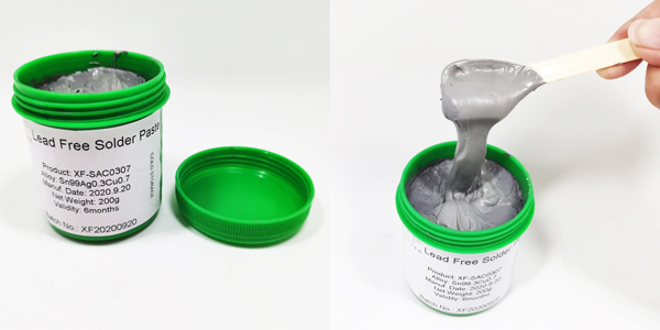 Lead free solder paste sn99ag0.3cu0.7 sac0307